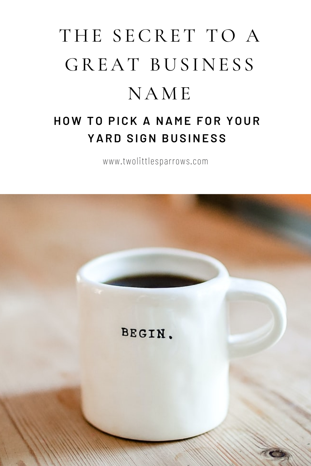 How to pick a name for your Yard Sign Business